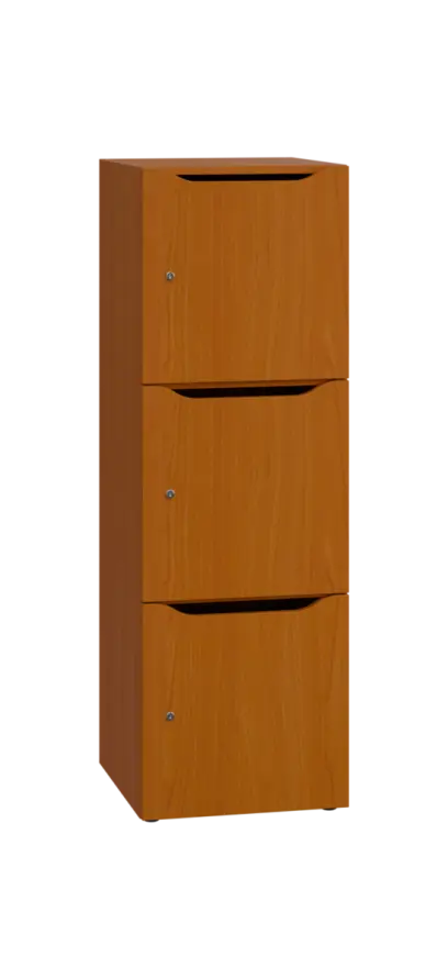 DOMINOU 33 úložná skříň 3-boxová, 1367x450x400 mm, třešeň šumavská